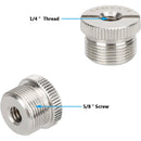 CAMVATE 5/8"-27 Female to 3/8"-16 Male & 1/4"-20 Female to 5/8"-27 Male Microphone/Mic Stand Adapter Set