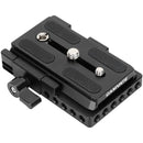 CAMVATE Manfrotto-Type Clamp Base with Black Quick Release Plate