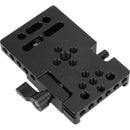CAMVATE Manfrotto-Type Clamp Base with Black Quick Release Plate