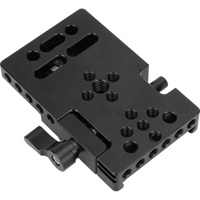 CAMVATE Manfrotto-Type Clamp Base with Black Quick Release Plate