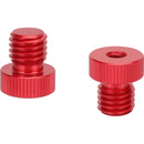 CAMVATE M12 Male to 1/4"-20 Female 15mm Rod Plug (2-Pack, Red)