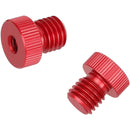CAMVATE M12 Male to 1/4"-20 Female 15mm Rod Plug (2-Pack, Red)