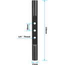 CAMVATE 15mm Support Rod with 1/4"-20 Threads (5.9")