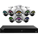 Lorex Fusion Series N864A64B-8AB8 16-Channel 4K UHD NVR with 4TB HDD & 8 4K Smart Deterrence Bullet Cameras