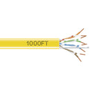 Black Box GigaBase Cat5e 350MHz Solid Ethernet Bulk Cable - Unshielded (1000', Yellow)
