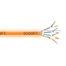 Black Box GigaTrue Cat6 550MHz Solid Ethernet Bulk Cable - CMR PVC (1000', Orange)