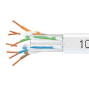 Black Box GigaTrue Cat6 550MHz Solid Ethernet Bulk Cable - CMP Plenum (1000', White)