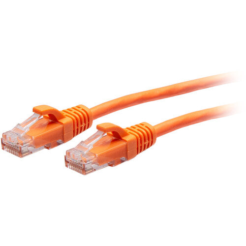 C2G Cat6a Snagless Unshielded (UTP) Slim Ethernet Network Patch Cable (15', Orange)