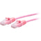 C2G Cat6a Snagless Unshielded (UTP) Slim Ethernet Network Patch Cable (15', Pink)