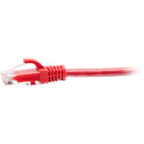 C2G Cat6a Snagless Unshielded (UTP) Slim Ethernet Network Patch Cable (25', Red)