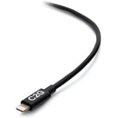 C2G USB-C Male to Lightning Male Sync and Charging Cable (10', Black)