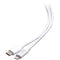 C2G USB-C Male to Lightning Male Sync and Charging Cable (3', White)