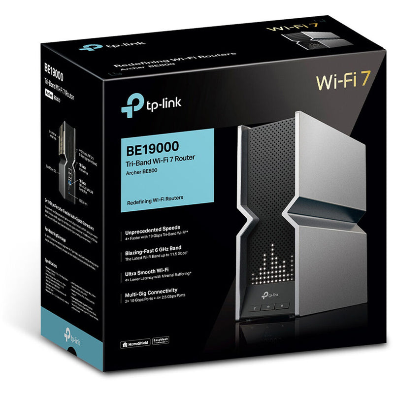 TP-Link Archer BE800 BE19000 Tri-Band 10G / 2.5G Router