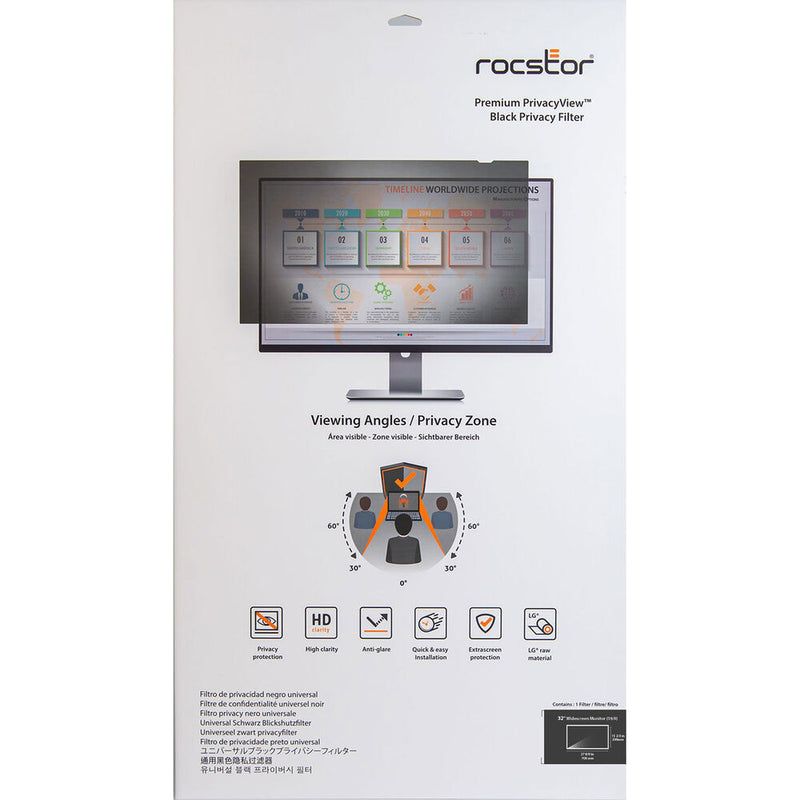 Rocstor PrivacyView Privacy Filter for 12.5" Screens (16:9)