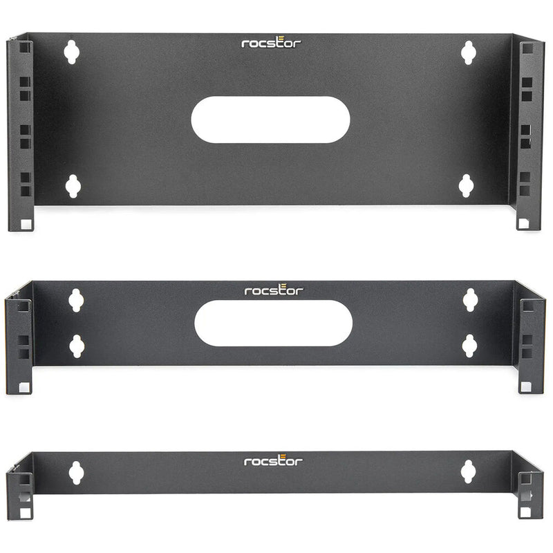 Rocstor SolidRack 19" Hinged Wall Mounting Bracket for Patch Panels (4 RU)