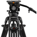 E-Image 2-Stage Aluminum Tripod, Fluid Head, and Dolly Kit (15.4 lb Payload)