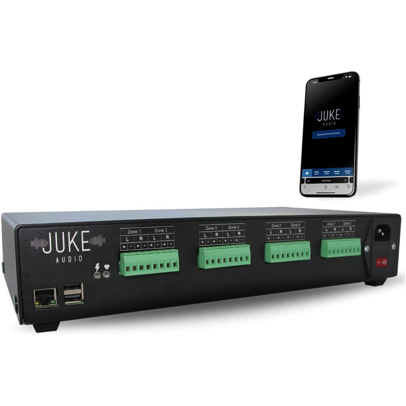 JUKE AUDIO Juke-6 40W 12-Channel Multi-Room Streaming Amplifier