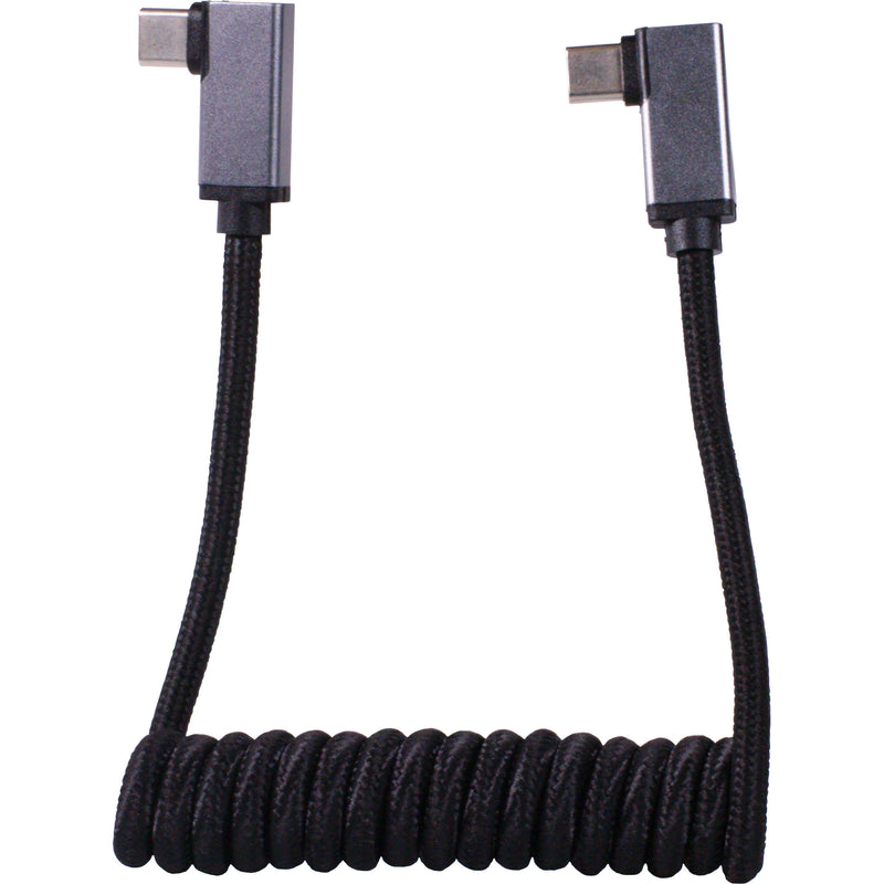 BLACKHAWK USB-C 3.1 Gen 2 Right-Angle Cable (8", Black)