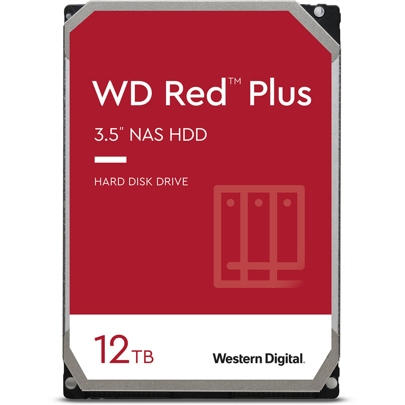 WD 12TB Red Plus 7200 rpm SATA III 3.5" Internal NAS HDD