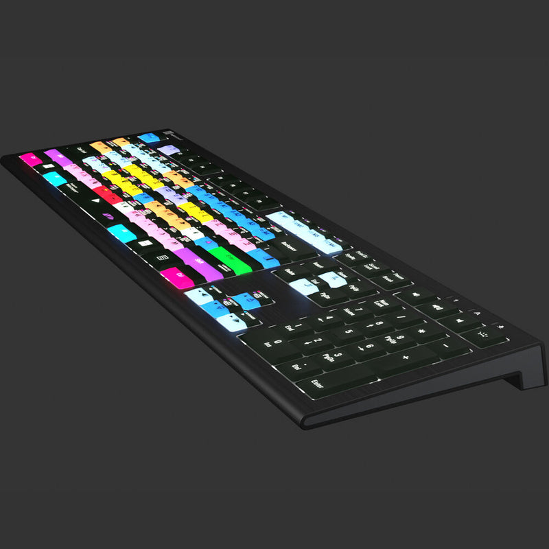 Logickeyboard ASTRA 2 PRO Backlit Keyboard for Avid Media Composer (Windows, US English)