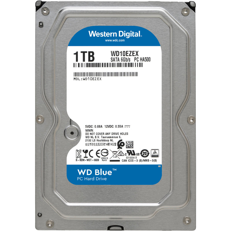 WD 1TB Blue 7200 SATA III 3.5" Internal HDD