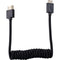 BLACKHAWK Coiled Mini-HDMI to HDMI Cable (12-24", Black)