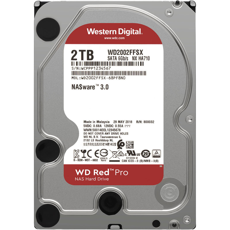 WD 2TB Red Pro 7200 rpm SATA III 3.5" Internal NAS HDD