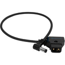 Kondor Blue Straight D-Tap to DC 2.5mm Right-Angle Cable (Raven Black,15")