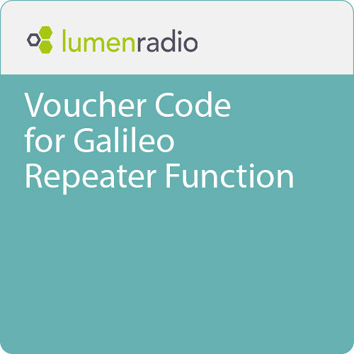 LumenRadio Voucher Code for Galileo RX Devices