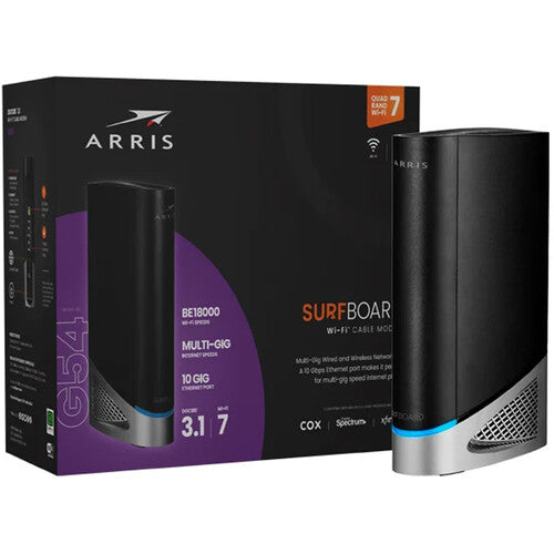 ARRIS SURFboard G54 BE18000 Quad-Band Gigabit DOCSIS 3.1 Cable Modem Router