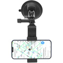 TELESIN Suction Cup Camera Mount with 3-Prong Mount