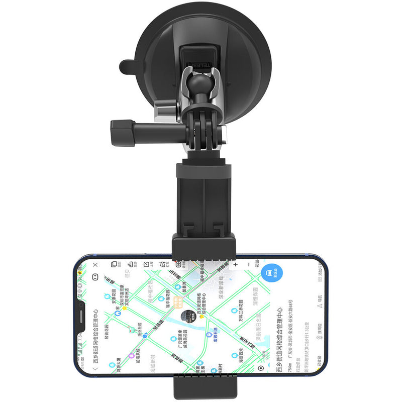 TELESIN Suction Cup Camera Mount with 3-Prong Mount