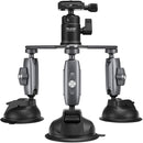 TELESIN Triple Suction Cup Camera Mount