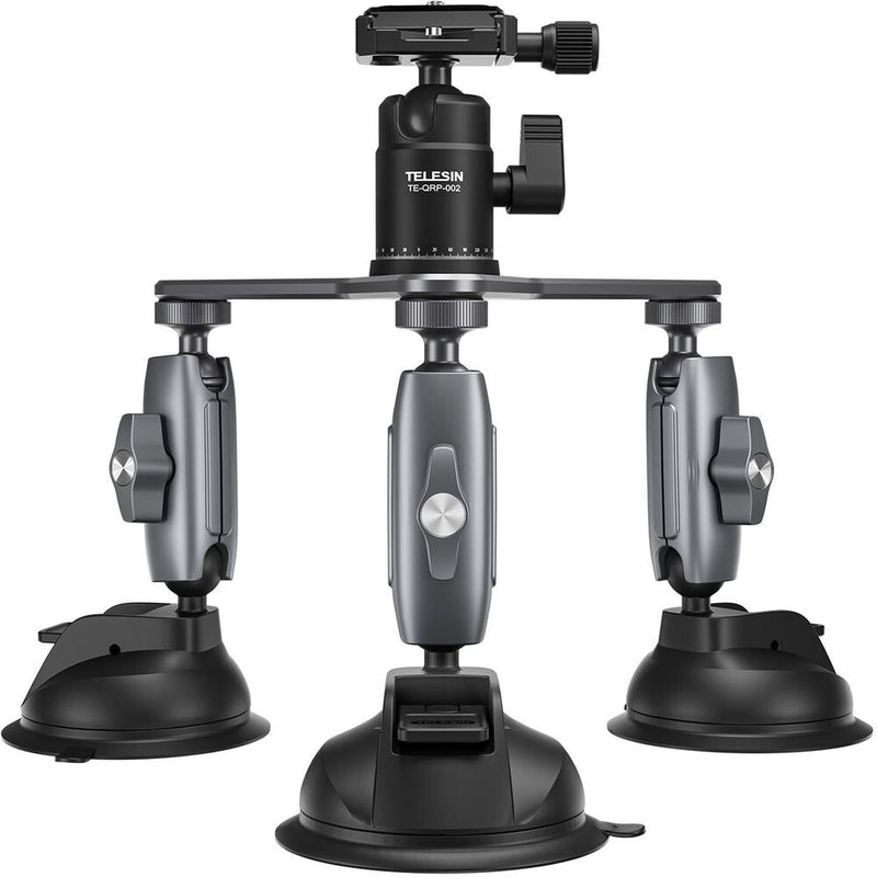 TELESIN Triple Suction Cup Camera Mount