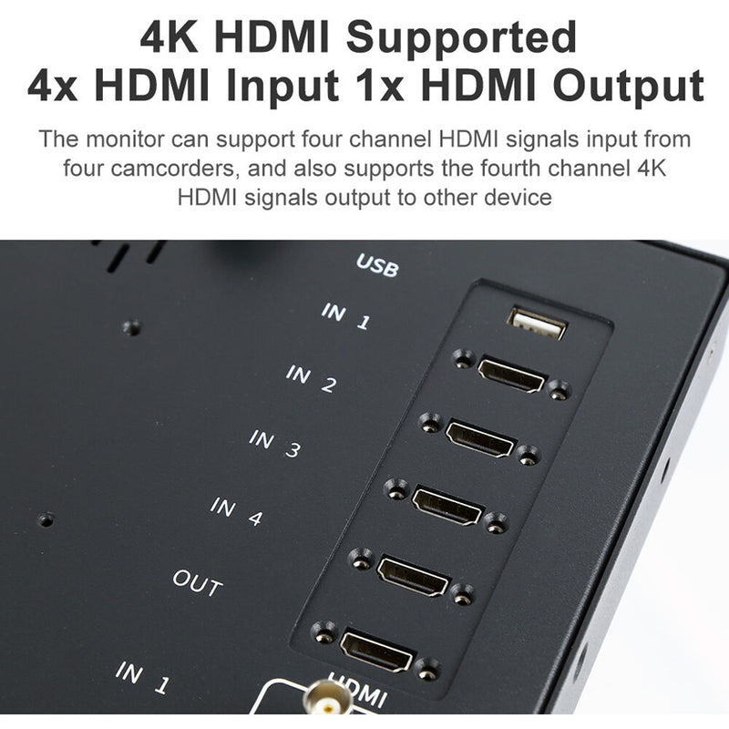 Desview S14-HDR 14" UHD 4K60 Professional Director Broadcast Monitor