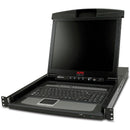 APC 17" Rack LCD Console with Integrated 8-Port Analog KVM Switch