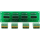 alzatex KTPH4A0 Patch Panel Block with Four 4-Pin Phoenix Connectors