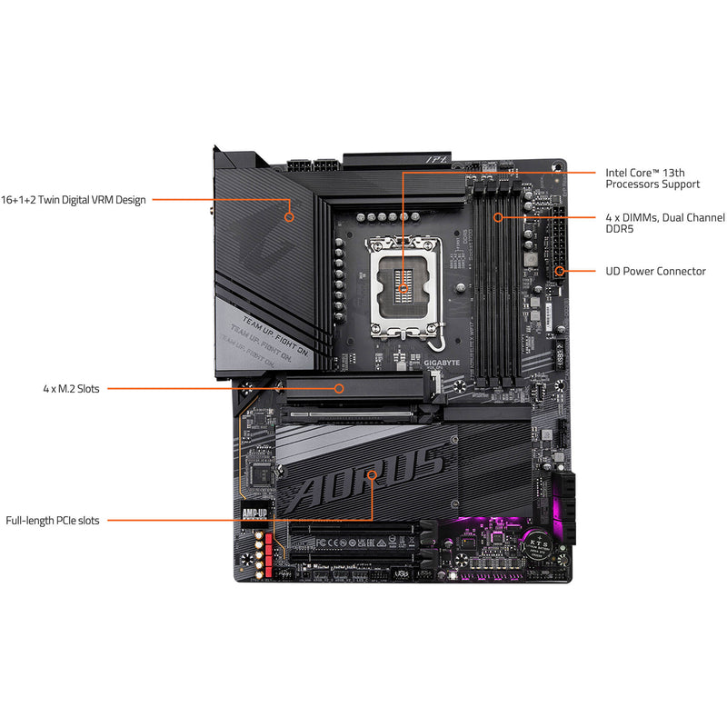 Gigabyte Z790 AORUS ELITE X WIFI7 LGA 1700 ATX Motherboard