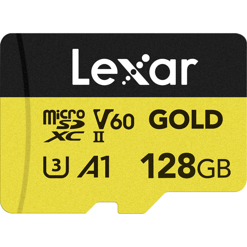 Lexar 128GB Professional GOLD UHS-II microSDXC Memory Card