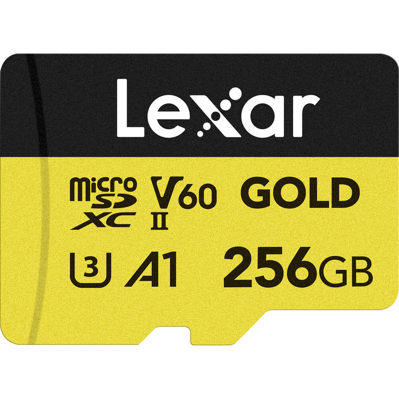 Lexar 256GB Professional GOLD UHS-II microSDXC Memory Card