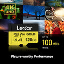 Lexar 128GB Professional GOLD UHS-II microSDXC Memory Card