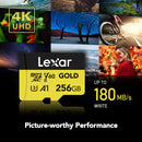 Lexar 256GB Professional GOLD UHS-II microSDXC Memory Card