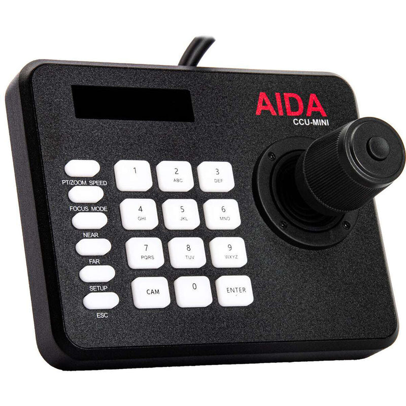 AIDA Imaging Full HD NDI|HX PTZ Camera with 12x Optical Zoom + Controller Bundle