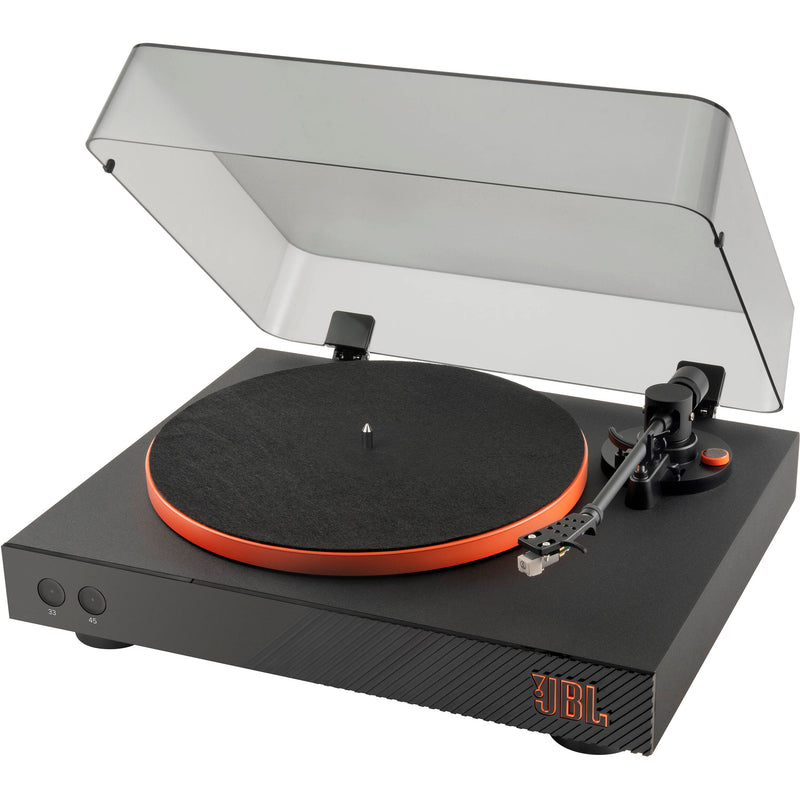 JBL Spinner BT Manual Two-Speed Turntable with Bluetooth (Black and Orange)