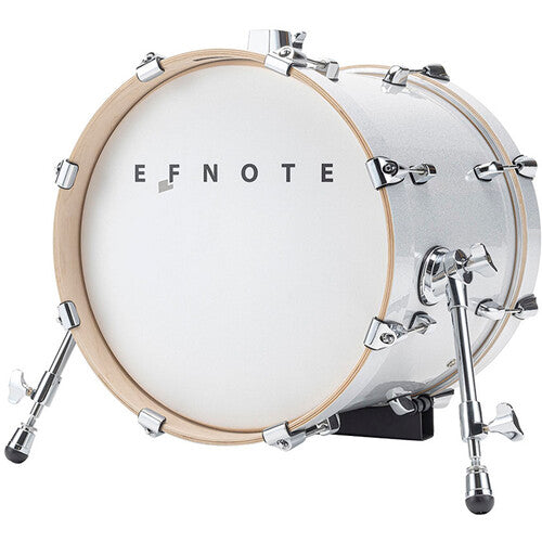 E F NOTE Electronic Kick Drum (16", White Sparkle)