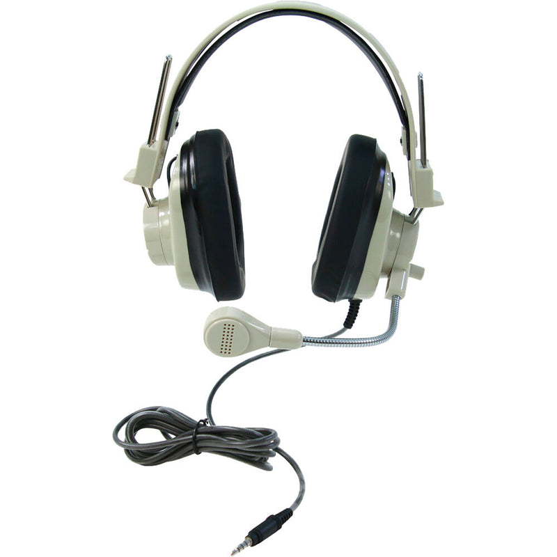 Califone 3066AVT Deluxe Multimedia Stereo Headset (3.5mm To Go Plug, Beige)