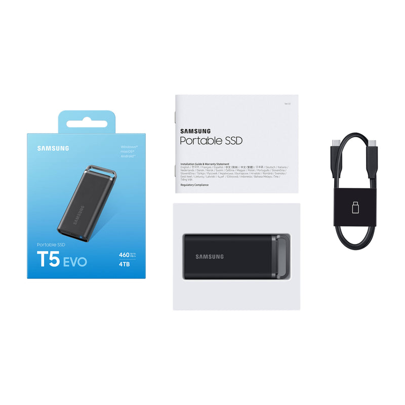 Samsung 4TB T5 EVO USB 3.2 Gen 1 Portable SSD