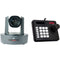 AIDA Imaging 4K NDI|HX PTZ Camera with 12x Optical Zoom + Controller Bundle (Black)