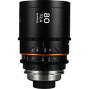 Venus Optics Laowa Nanomorph 80mm T2.4 1.5x S35 Anamorphic Lens (Leica L, Amber Flare)