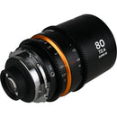 Venus Optics Laowa Nanomorph 80mm T2.4 1.5x S35 Anamorphic Lens (Leica L, Amber Flare)